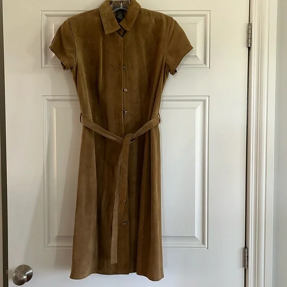 Banana Republic | Dresses | Vintage Banana Republic Suede Leather Dress  Size S Lined | Poshmark
